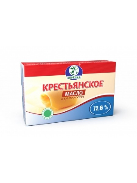 Масло Березка Крестьянское сливочное 72,6% 200г*40 Березовский СК